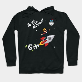 To the moon with WSB Hoodie